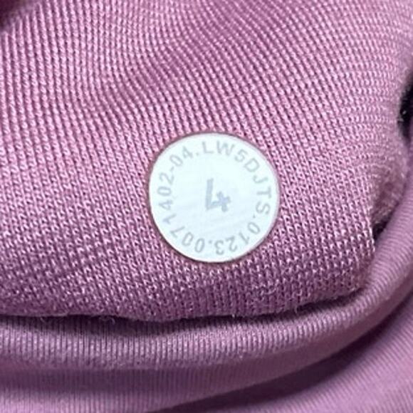 Lululemon InStill Purple Pink Mid Rise Cropped Yoga Athletic Leggings Pants Sz 4 - Picture 5 of 5